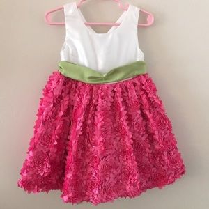 Gorgeous 2T spring girls dress with pink flowers